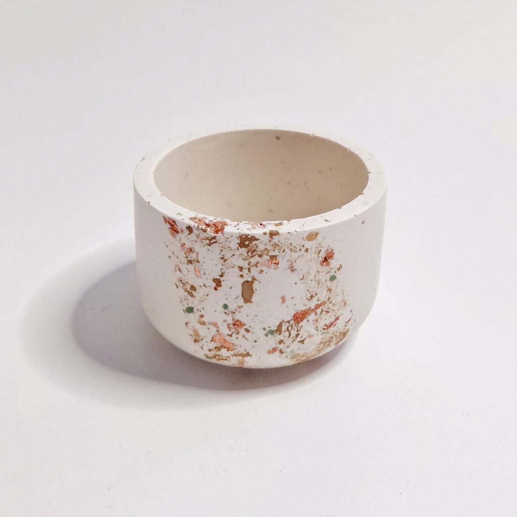 Pot (Small) Speckled Groen & Koper
