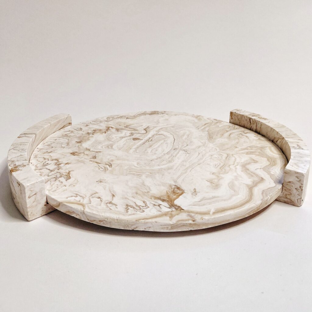 Tray marbled